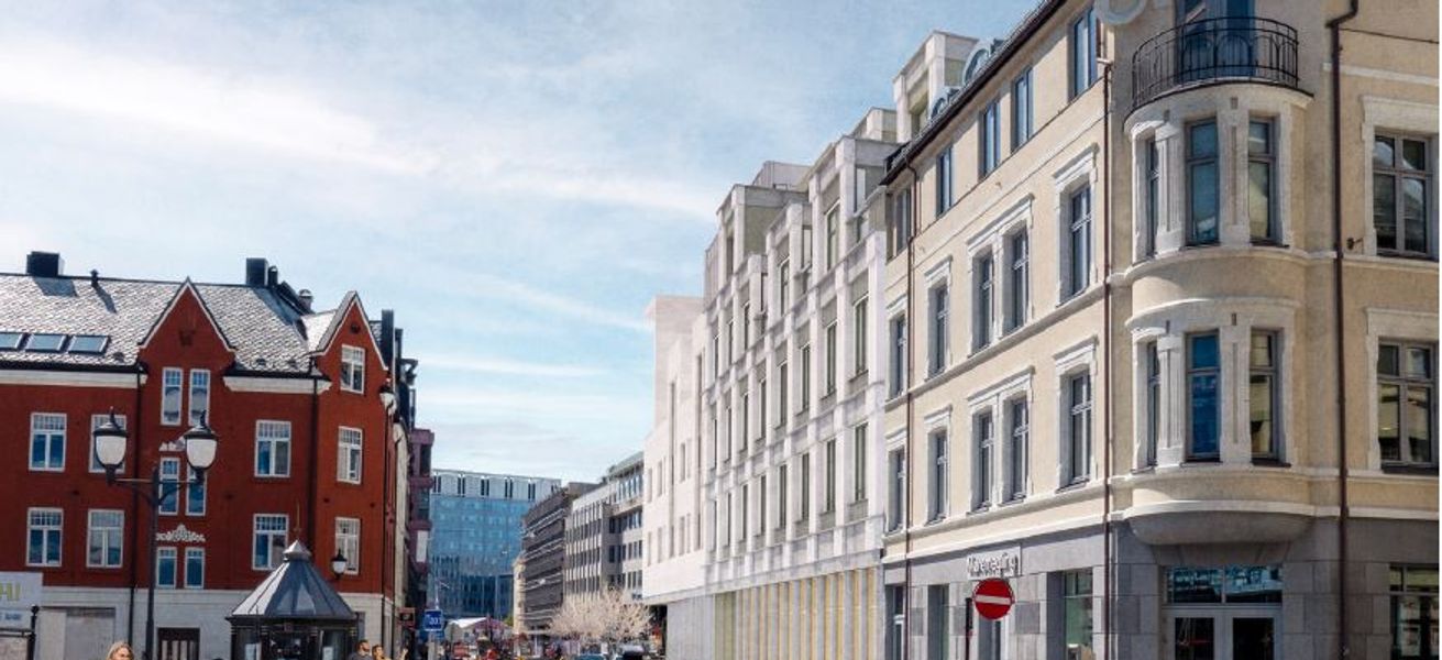 Illustrasjon av Keiser Wilhelmsgate i Ålesund