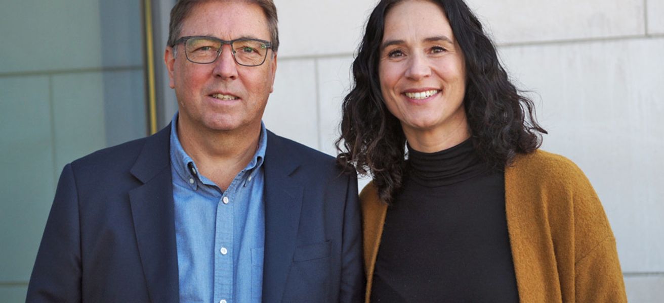 Assisterende banksjef Eiendom Vibeke Sjåstad Sand og Tor Ekroll, banksjef Eiendom i Sparebanken Møre.