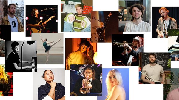 Kollasj med bilder av unge kultur-talent